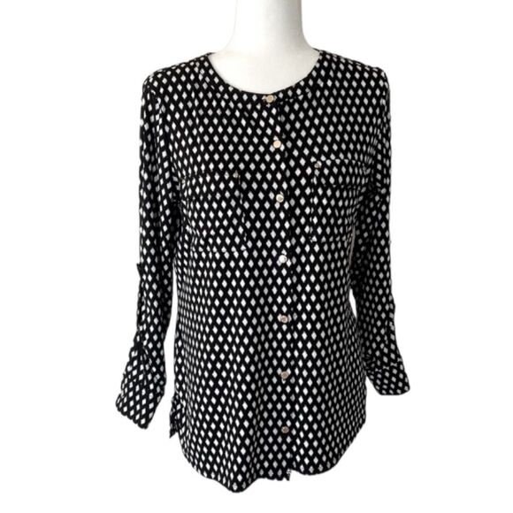 DANA BUCHMAN Tops Woman’s Size Medium Blouse - Picture 1 of 9